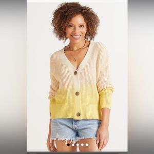 Evereve ombré cardigan sweater xs
